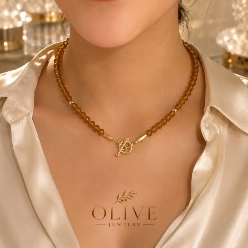 Olive Jewelry swan necklace - full crystal necklace choose your favorite color 18-20” inch long