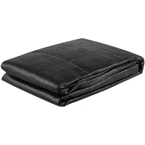 VEVOR Geotextile Fabric, 12.5 x 30 ft 3.5oz Woven PP Driveway Drain Cloth with 600lbs Tensile Strength, Heavy Duty Underlayment for Soil Stabilization, Landscaping, Weed Barrier, 12.5FT30FT-3.5OZ, Bl