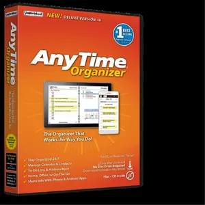 Individual Software  AnyTime Organizer Deluxe 16, Contacts, Notebooks