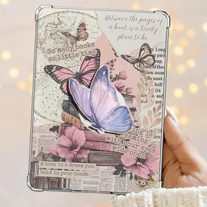 Lavender Butterfly Dream Pastel Wings & Bookish Things Kindle Grip Book Lover Cute Kindle Accessories Phone Holder PopSocket Phone Grip Magnetic Pop Socket Phone Grip