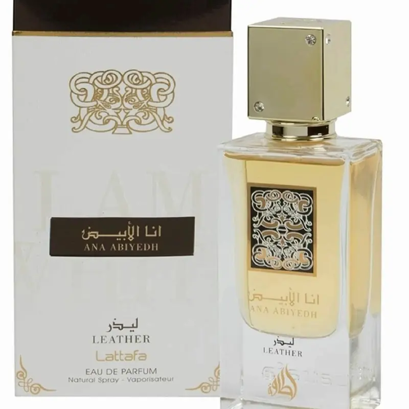 Lattafa Ana Abiyedh Leather Eau de Parfum, 60 ml Fragrance for Daily Wear