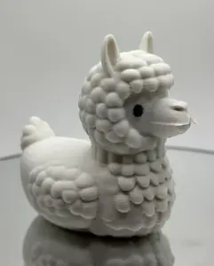 Llama Duck Figurine – 3D Printed Duck Décor for Any Space, Funny Ducking Gift for Desk or Car Dashboard – Made in USA
