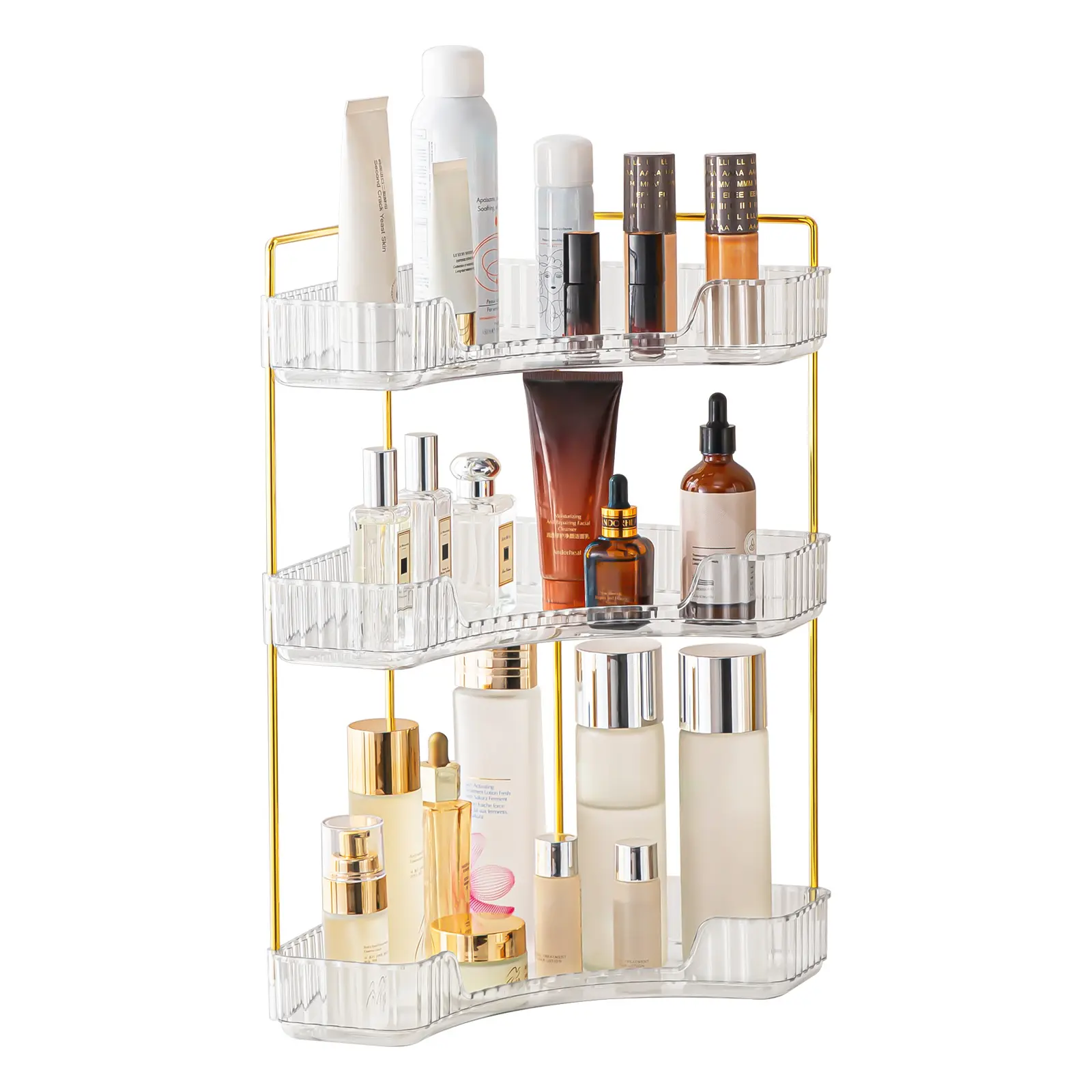 Multi-purpose Cosmetic  for Bathroom Kitchen, Perfume Tray and Vanity , Large Corner