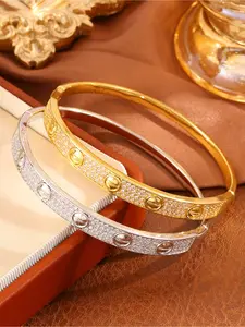 1 elegant, fashionable and versatile copper bracelet, full diamond design jewelry, perfect for daily versatility, holiday wear and birthday gift giving