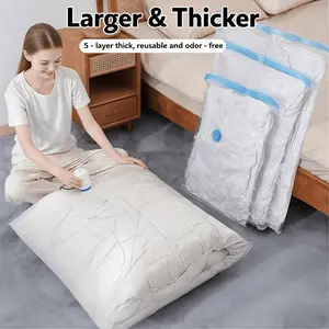 6/10/12Pack Variety Vacuum Storage Bags for Comforters, Blankets & Clothes – Vacuum Sealed Compression Bags with Electric Pump – Space Saver Storage Bags for Bedding, Travel & Organization