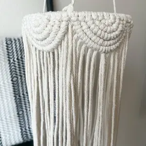 Semicircle macrame mobile/lantern/chandelier