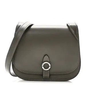 Pre-owned MOYNAT Calfskin Shoulder Bags Box Sac Mignon Kaki