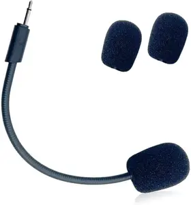 Replacement Game Microphone for JBL Quantum 100 Q100 Stereo Studio Gaming Headsets on PS5 PS4 PC Xbox MAC,Detachable Noise Cancelling Crystal-Clear Game Voice Mic Boom, 2.5mm Jack