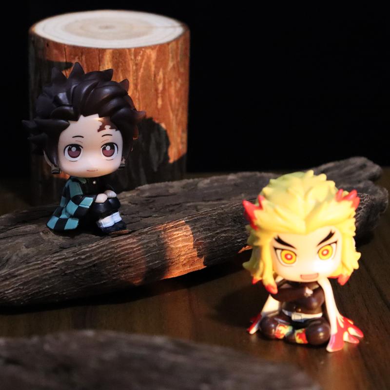 Set of 6 Anime Figures Set, Anime Stuff Assembled Action Figures Toy Set for Birthday Christmas and Fan Collection