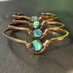 Copper Abalone serenity bracelet