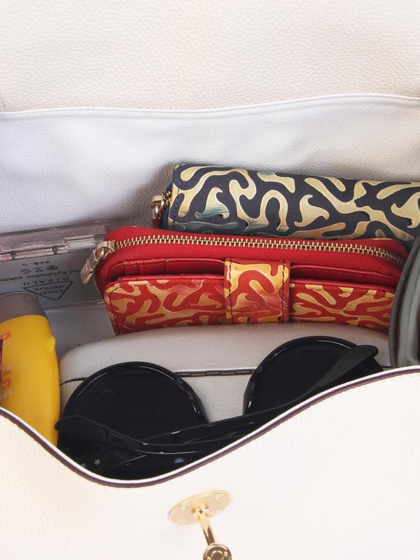 Women's Elegant Solid Color Shoulder Bag, Fashionable Large Capacity Crossbody Bag for Work & Daily Used, Casual Trendy Versatile High-quality Daily Commuting Bag