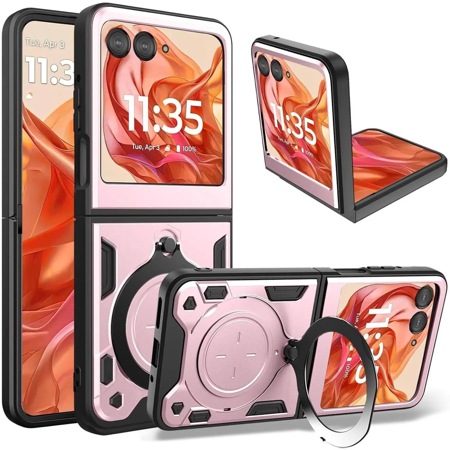 Slim Phone Cover for Motorola Razr 2024 Basic Cases Rose Gold | 6.9 Inches, Metal Ring Holder Stand, for Women Men, Camera Protector, Full Protection, Shockproof - TikTok Shop Slim Phone Cover for Motorola Razr 2024 Basic Cases Rose Gold | 6.9 Inches, Metal Ring Holder Stand, for Women Men, Camera Protector, Full Protection, Shockproof - TikTok Shop