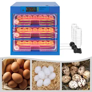 CNCEST Digital Poultry Hatcher Machine High Efficiency Egg Incubator with Automatic Humidity Control & Adjustable Egg Tray for 150-180 Eggs Blue LED Display 80W 110V
