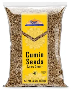 Rani Cumin Seeds Whole (Jeera) Spice 3.5oz (100g) ~ All Natural | Gluten Friendly | NON-GMO | Kosher | Vegan | Indian Origin