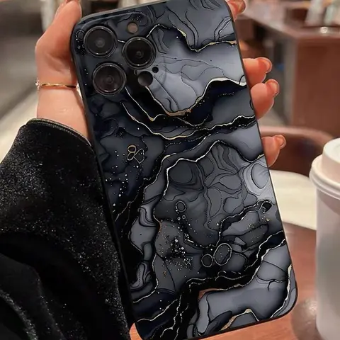 Marble Pattern Phone Case Casing, Anti-drop Cellphone Protective Case, Total Protective Shockproof Smartphone Mobile Phone Cover Protector, Soft TPU Cover for iPhone 11 12 13 14 15 16 Pro Max/Pro/Plus, Protection, Accessories
