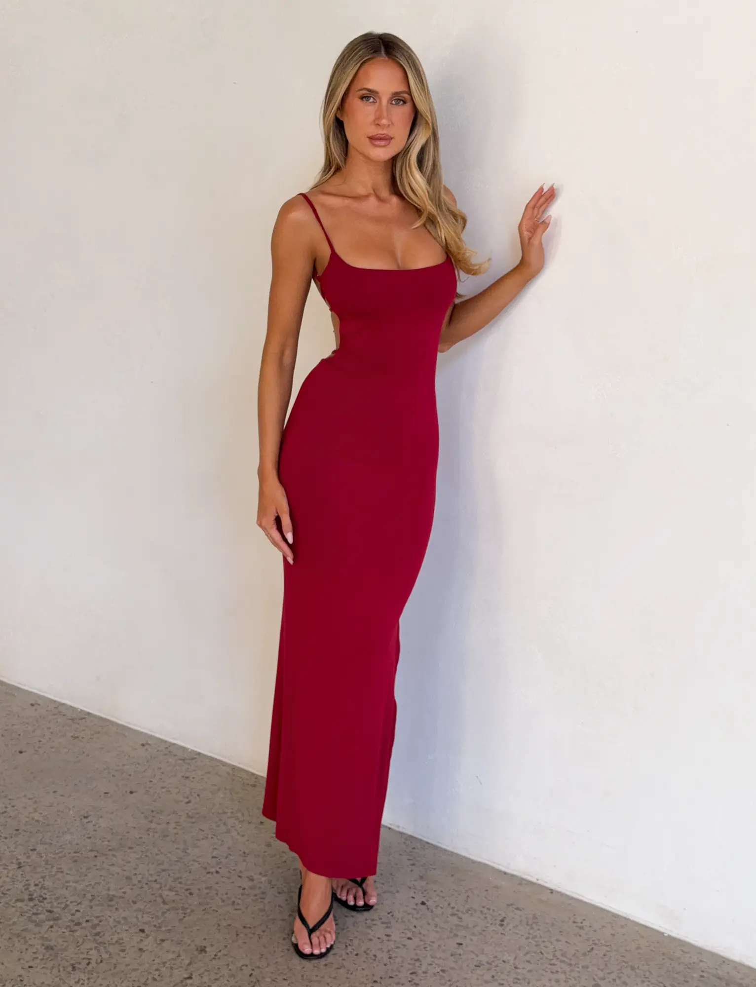 junior plus size maxi dresses Plus Size Textured Knit Tiered Halter Maxi Dress