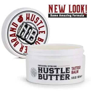 Limited time! Hustle Butter 5oz Tattoo Balm For New &amp; Older Tattoos - Safe While Healing - Moisturizes and Rejuvenates Tattoo Aftercare Cosmetics