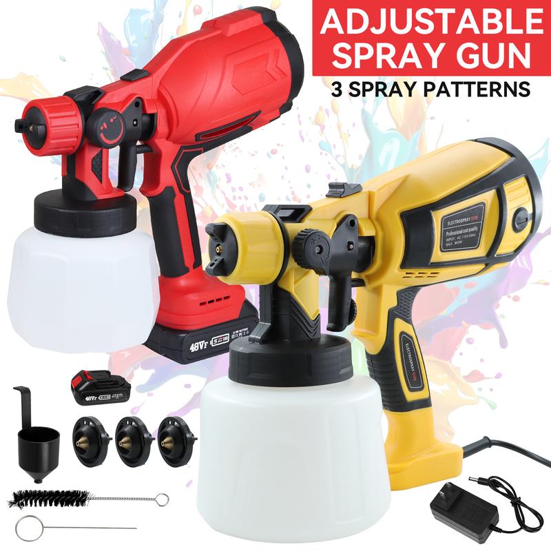Corded or Cordless Electric Paint Sprayer, High Power with Adjustable Spray Modes, Ideal for Furniture, Cabinets, Walls and DIY Projects & Home Renovation