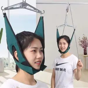 Relax and relieve tension! Neck traction device for easy home use ‍️—Comfortable, adjustable, and soothing