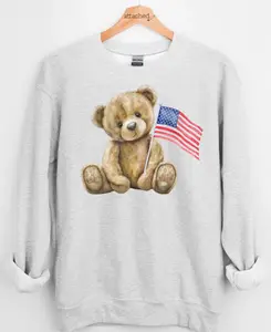 Patriotic Bear Graphic Top Patriotic Bear Graphic Top