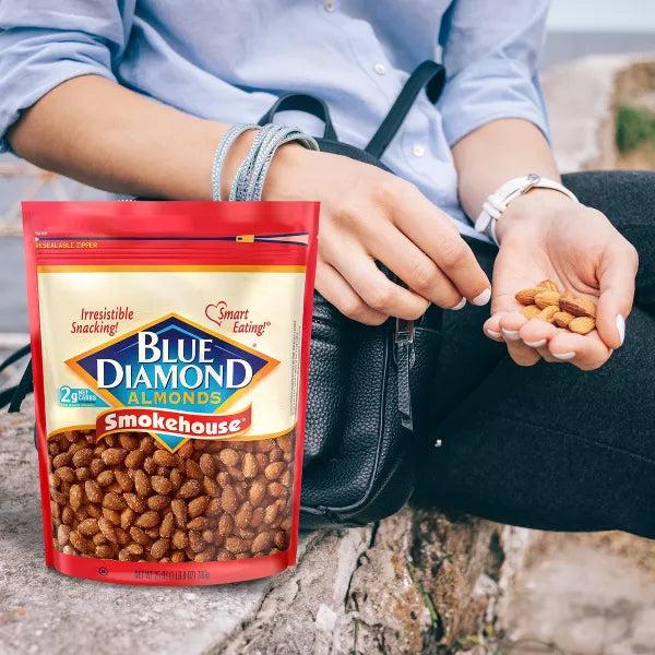 Blue Diamond Almonds, Smokehouse Flavored Snack Nuts for Healthy Snacking, Lunch, On-the-go, 25 oz.