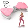 Feierdun FED Series TW1 Compact Waist Twisting Board - Quiet TV-Ready Ab Core Trainer, Non-Slip Ab Exercise Machine with Resistance Bands, 330lbs Capacity At Home Gym Exercise Equipment for Abdominal Workouts,outdoorfun