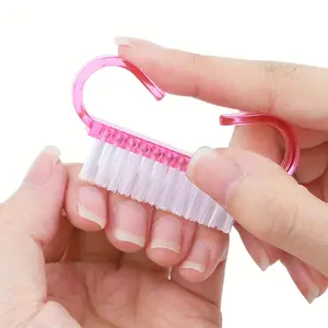 DIY Nail Salon: 40-Pack Mini Cow horn Nail Brush sets  Dust-Busting Magic for Flawless Manis & Pedis!  No Scent, All Glow! Manicure Cutics Pink  Local Stock Ships in 48hrs