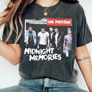 Vintage One Diection Midnight Memories Shirt, One Funny Direction Graphic Tee, Retro Direction Music Album T Shirt, 1D Sweatshirt