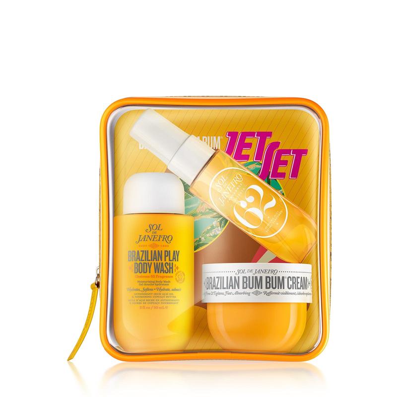 Sol de Janeiro Bum Bum Jet Set - Travel-Friendly Shower Cream-Gel, Bum Bum Cream & Cheirosa 62 Perfume Mist Kit