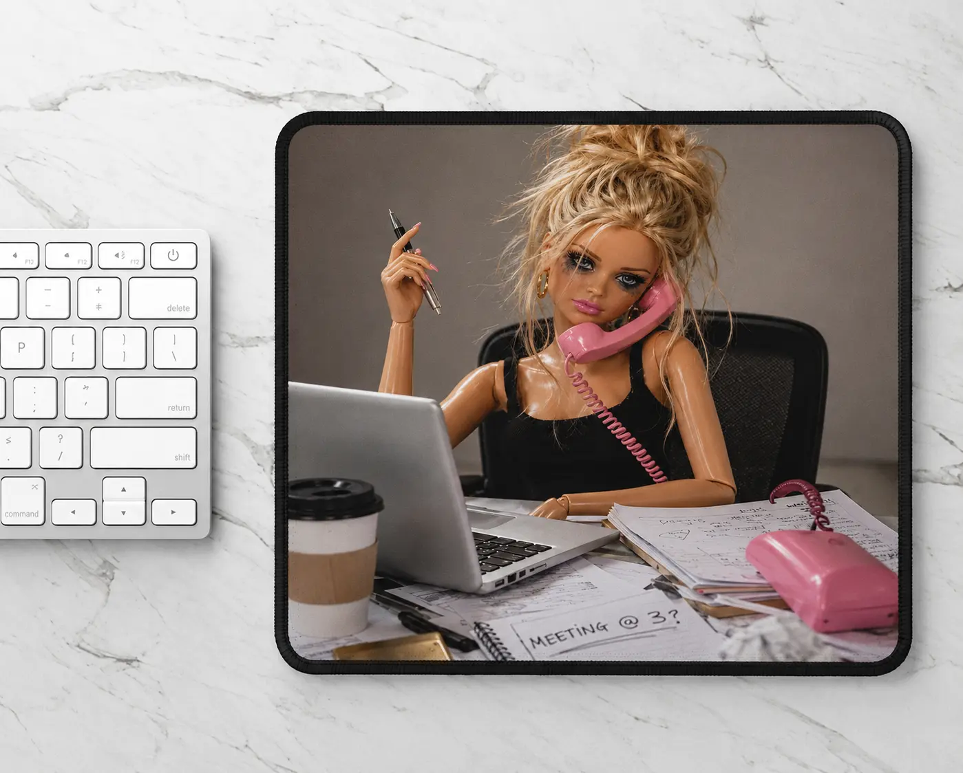 Funny Apocalypse Office Humor Mouse Pad - Computer Accessory for Home Office, Workstation Desk Mat