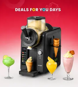 HiCOZY F3 Slushie Machine & Ice Cream Maker, Slushy Machine for Home, No Ice Needed, Self-Cleaning, 5 Presets for Soft Ice Cream, Spiked Slushie, Cold Drink, Milk Shake, and More