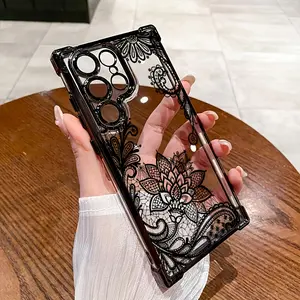 Lace Texture for Samsung Phone Cases S25/S24 Plus/S24 Ultra/S24 FE/Samsung S23/Samsung S23+/Samsung S23 Ultra/A53/A54/53 Fashion High-Quality Protective Mobile Phone Shell NOTE20/NOTE20 Ultra/A34/A35/A55 Protector Cover Protection Cellphone