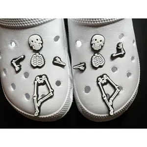 5pcs skeleton Halloween Shoe Charms Best Quality JuliesDecalDesign