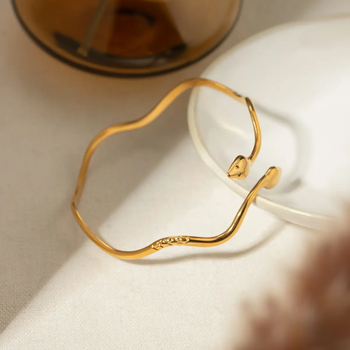 Snake Bracelet - Elegant Snake Design, Adjustable Fit, Lightweight, Versatile Accessory for Any Occasion
