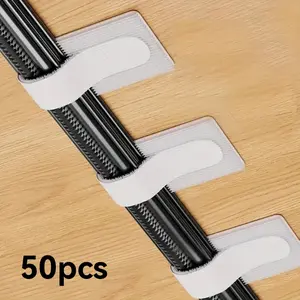 50pcs Self-Adhesive Cable Clips, Heavy-Duty Cord Organizer, Strong Adhesive Backing, Space-Saving Wire Management for Desk, Wall, Under Cabinet, Cable Management Kit