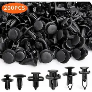 200pcs 6 7 8 10mm Bumper Clips Fender Car Push Pin Rivet Fastener Retainer US