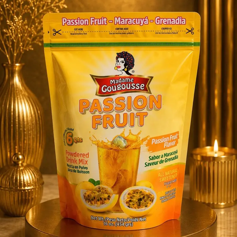 Passion Fruit Drink Mix, Convenient Snack Beverage Powder for Instant Preparation