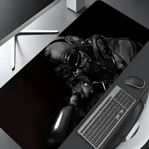 Cool Tactical Sniper Pattern Mouse Pad, Rectangle Gaming Mouse Pad, Non-slip Rubber Pad, Desktop Decoration Protective Pad for Home, Office, Gaming Accessories