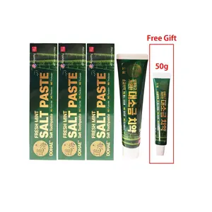 3 Pack of Fresh Mint Bamboo Salt Toothpaste (160g)/ 대소금 치약 + Free Gift (Fresh Mint Bamboo Salt Toothpaste (50g)
