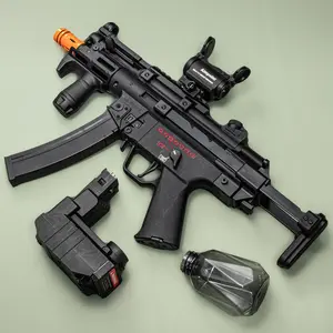 59CM  electric toy Gel Blaster, equipped with dual magazines, non removable orange muzzle, extendable rear support, best choice for gift giving, boys' toy