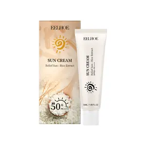 EELHOE RICE JELLY VEIL ​ "Water-Lock SPF: Bounce-Boosting Elasticity • Zero Sticky Feel，PLUMP & SHIELD!  RICE HYDRO-ARMOR Flex-Firming SPF 50++ Never Facial Makeup screen to prevent sunburn anua mild sunscreen Cosmetic Ginseng Moisture Moisturizer
