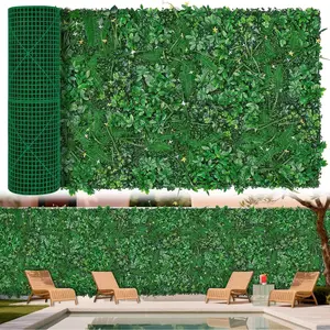 40"x120"(33.33 SQFT) Grass Wall, Artificial Boxwood Panels,  Hedge Fence Screen with UV Protection, Greenery Backdrop for Indoor  Wedding Decor and Outdoor Garden Backyard