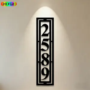 1pc Number 2589 Metal Wall Art, Sleek Number Statue Mural, Ideal Gift for New Year, Christmas, Number Decor Enthusiasts, Weather-Resistant Metal Wall Decor Wall Sculptures, Perfect for Home Wall & Garden Fence Wall, Unique Outdoor & Indoor Decor
