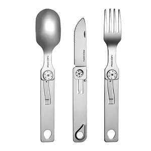 ROXON 3-IN-1 Magnetic Foldable Utensils for Easy Storage