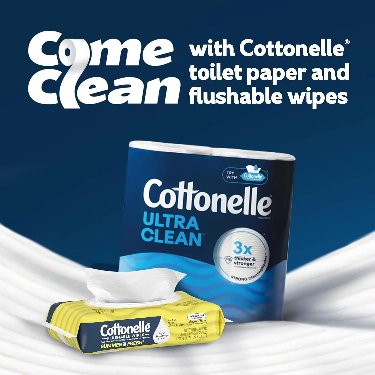 Cottonelle GentlePlus Flushable Wet Wipes with Aloe & Vitamin E, 4 Flip-Top Packs, 42 Wipes Per Pack (168 Total Wipes), Packaging May Vary Cottonelle GentlePlus Flushable Wet Wipes with Aloe & Vitamin E, 4 Flip-Top Packs, 42 Wipes Per Pack (168 Total Wipes), Packaging May Vary