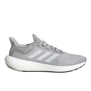 adidas Mens Pureboost Jet Running Sneakers Shoes - Grey adidas Mens Pureboost Jet Running Sneakers Shoes - Grey
