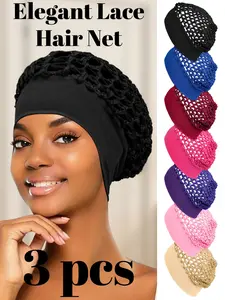 Mesh Hair Net Cap for Long Straight & Curly Wigs, Hook Knit Sleeping Hat/cap, 1 Piece, Comfortable and Stylish Headwear