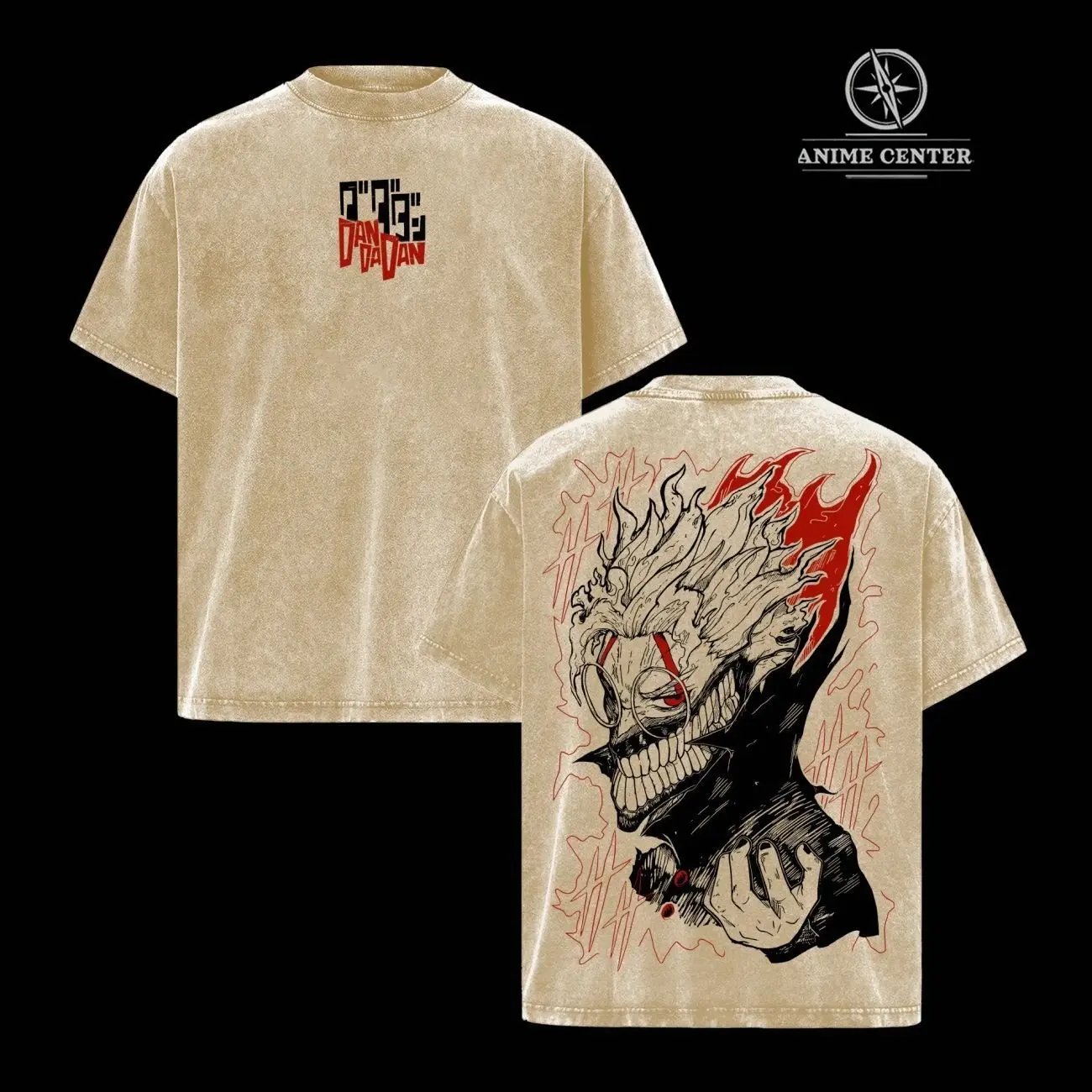 Dandadan Okarun Ken Takakura v2 anime manga game 2 sided Washed Tshirt, Hoodie unisex graphic tee 90s Cotton casual shirt MOM
