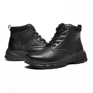 Non-Slip Waterproof Chef Work Shoes Oil Resistant Anti-Slip Kitchen Footwear,  Lightweight Comfortable Leather Boots for Men Women, Suitable for Chef Nurse Restaurant Daily Use