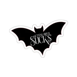 Get ting Older Sucks L.A. Boruff Lia Davis Fanged After Forty Kiss-Cut Stickers